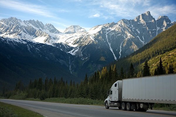 truck mountains